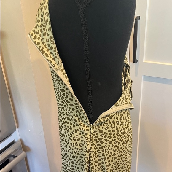 Zara Green Leopard Print Mini Dress | Women’s Size XS | Trendy Animal Print - Picture 10 of 10